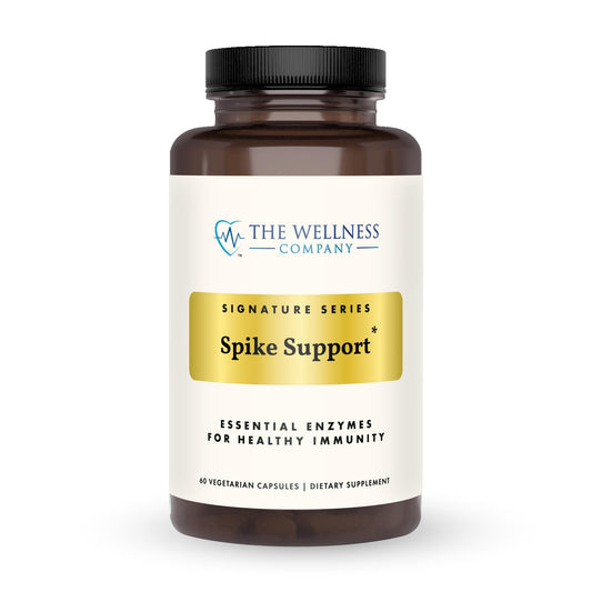 The Wellness Company Spike Support bottle front view for detox support and immune health