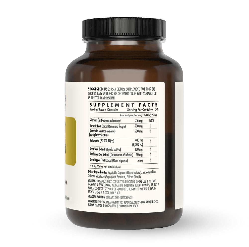 The Wellness Company Ultimate Spike Detox label details, emphasizing a 3-in-1 blend.