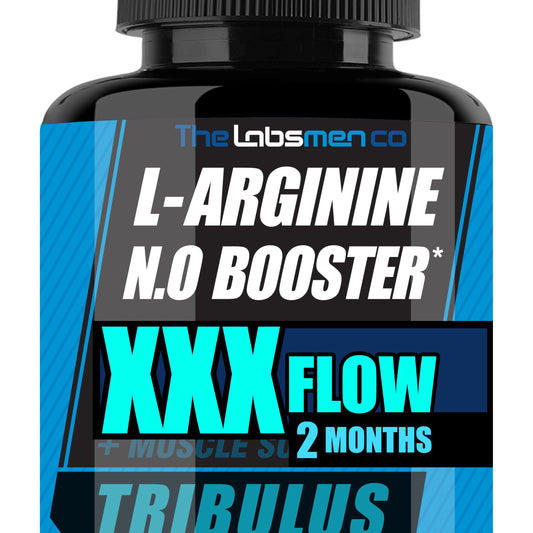 THELABSMENCO L-Arginine nitric oxide bottle for workout support.