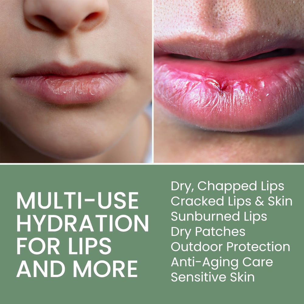 THENA multi-use hydrating balm for lips and skin protects dry patches on the go