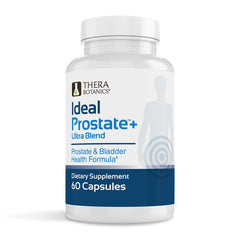 Therabotanics Ideal Prostate Plus Ultra bottle label promoting prostate health