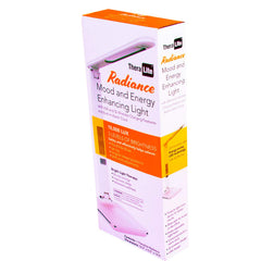 Theralite Carex Radiance mood-light on desk supports daily routines.