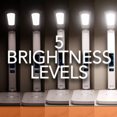 Theralite Carex Radiance portable foldable lamp for travel-friendly light therapy.