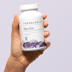 Theralogix NeoQ10 NSF certification badge conveys trusted quality.