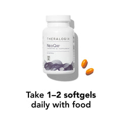 Theralogix NeoQ10 USA-manufactured badge on the bottle.