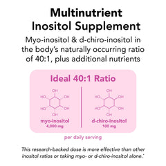 Theralogix Ovasitol Plus bottle label close-up highlighting NSF purity verification