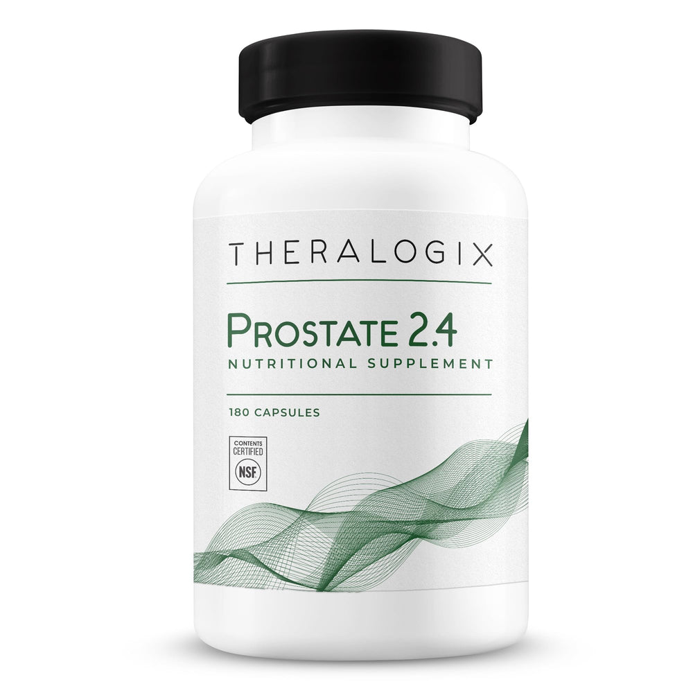 Theralogix Prostate 2.4 bottle with capsules for daily prostate health.