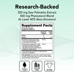 Theralogix Prostate SR softgels closeup showing easy-to-swallow capsules