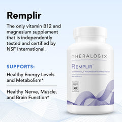 Theralogix Remplir tablets close-up shows chelated minerals for better uptake