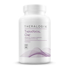 Theralogix TheraNatal One softgel bottle for prenatal nutrition and support