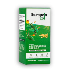Therapeia Zoi label close-up highlighting vegan, non-GMO formula.