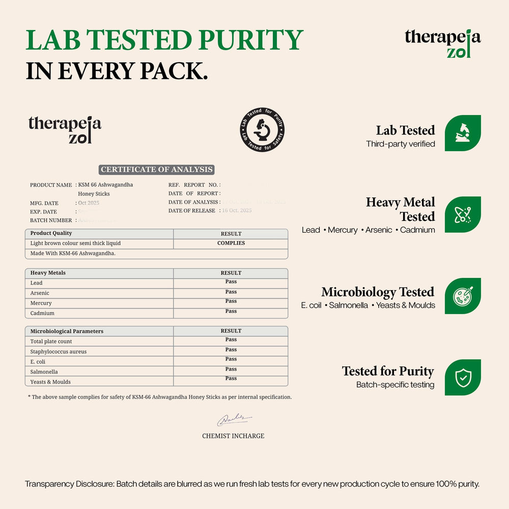 Therapeia Zoi vanilla honey stick unwrapped for on-the-go use.
