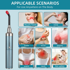 TherapSky compact professional wand is easy to handle for quick sessions.