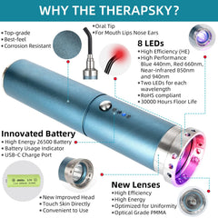 TherapSky USB-C fast charging keeps the wand ready when needed.