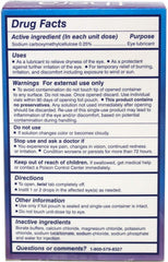 TheraTears drops vial highlights single-use, sterile application