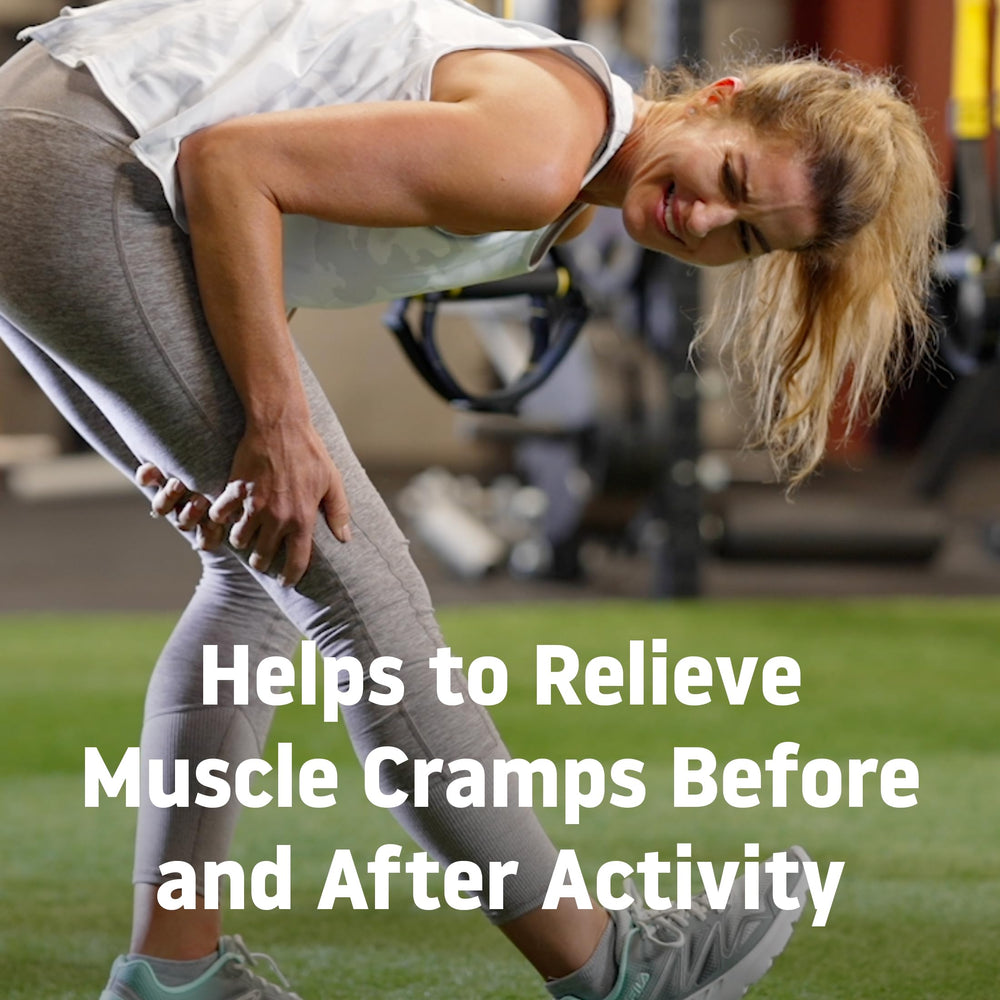 Magnesium sulfate blend powers temporary post-cramp comfort with Theraworx Relief.
