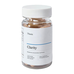 THESIS Clarity bottle front with capsules for daily study focus