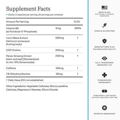 THESIS Clarity vegan non-GMO symbol emphasizes clean supplement options