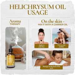 THIEVA Helichrysum massage blend ready to mix for soothing muscles.