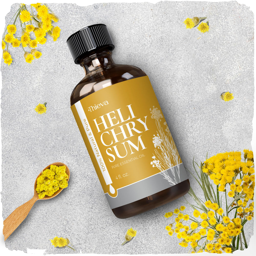 THIEVA Helichrysum vegan, cruelty-free formula for eco-friendly self-care.
