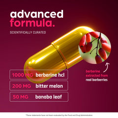 Banaba leaf extract icon on THINBI bottle emphasizes natural formulation.