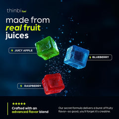 Thinbi Creatine Gummies preworkout scene; ready-to-take fueling before training.