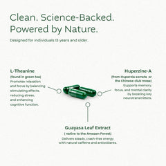 Think FOCO capsules pouring two capsules with water after a meal.