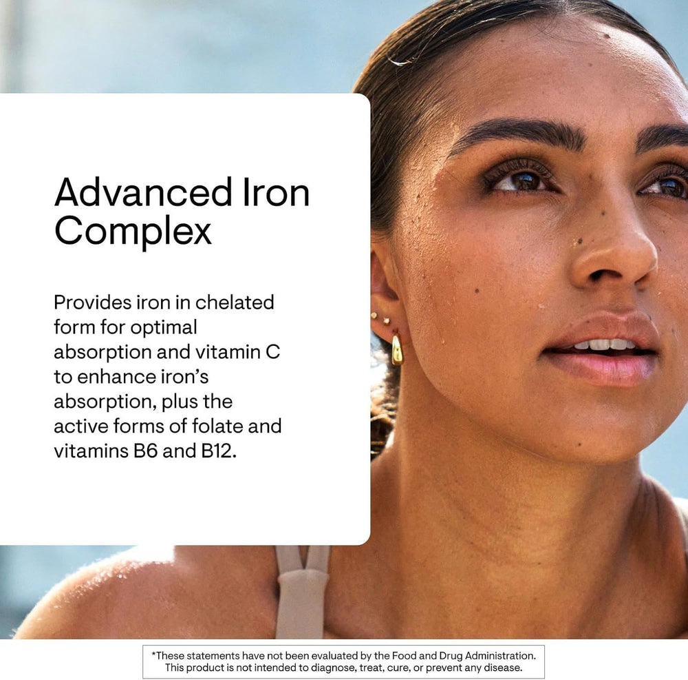 THORNE Advanced Iron Complex on table ready for daily routine.