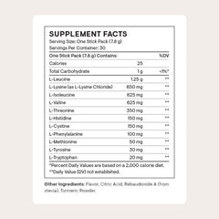 Serving scoop beside lemon powder invites easy pre- or post-workout intake