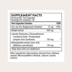 THORNE Ashwagandha ingredient closeup for stress support.