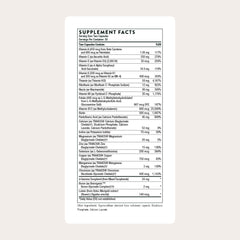 THORNE Basic Nutrients 2/Day capsules close-up for absorption