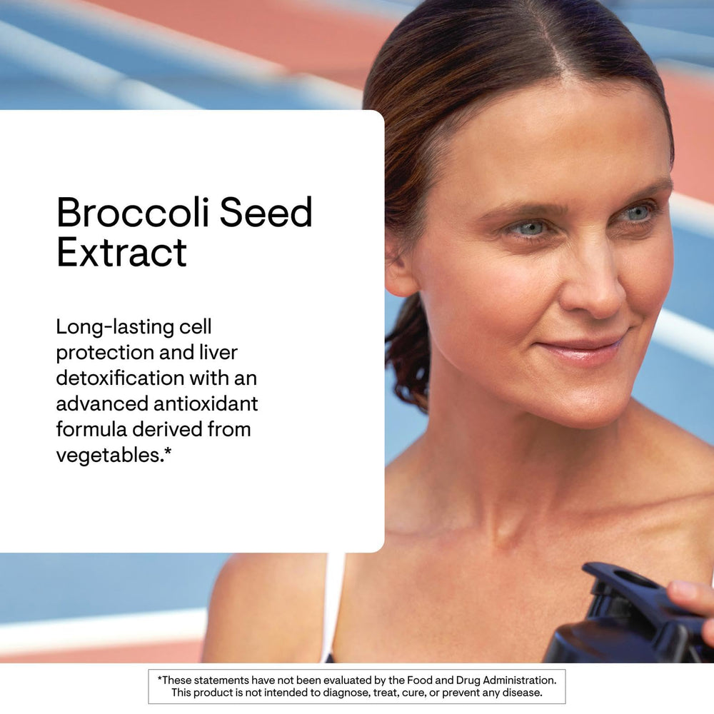 THORNE extract sourced from broccoli and kale seeds for SGS content.
