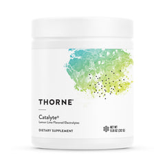 Thorne Catalyte lemon lime bottle ready for workout hydration.
