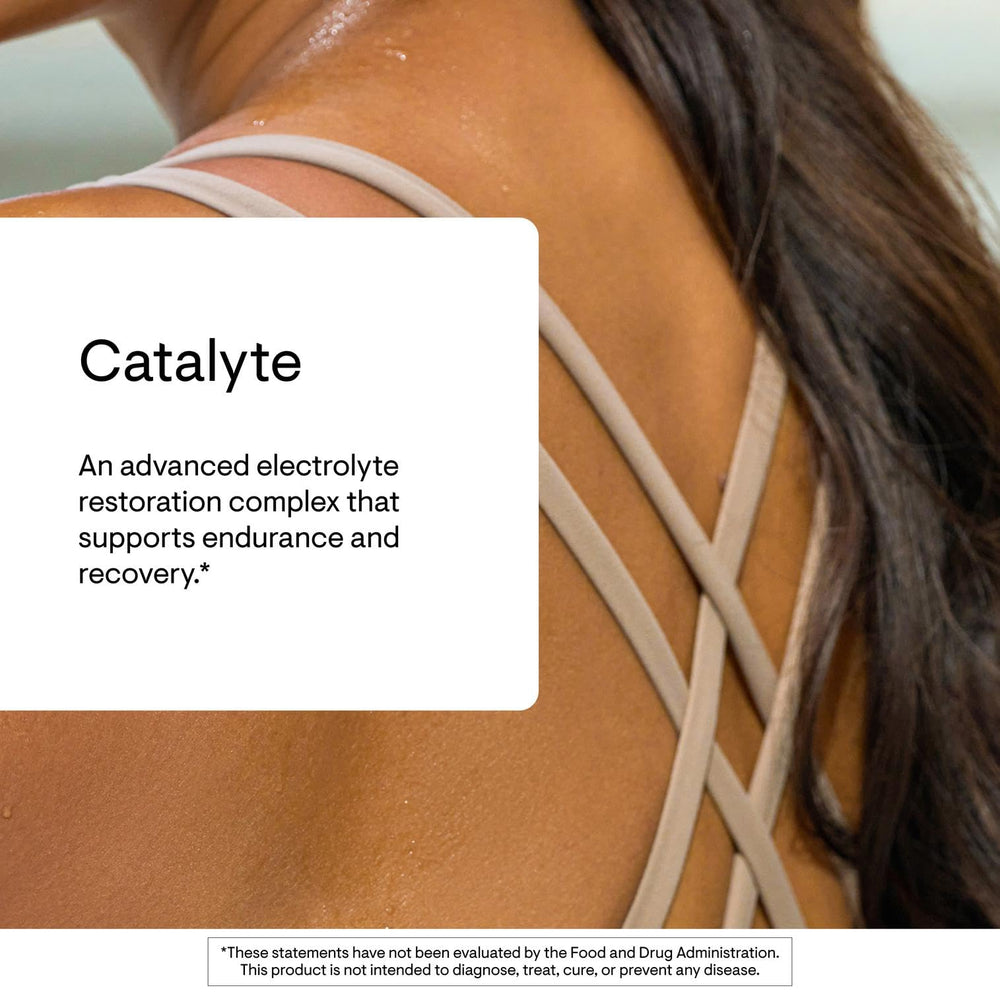 Thorne Catalyte lemon lime label highlighting electrolyte blend.