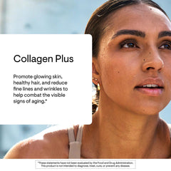 THORNE Collagen Plus dissolving in a glass of water for quick hydration