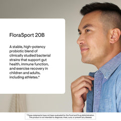 FloraSport 20B ingredients blend with four probiotic strains