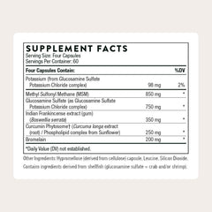 THORNE Joint Support Nutrients capsules close-up showing texture and convenient daily use.