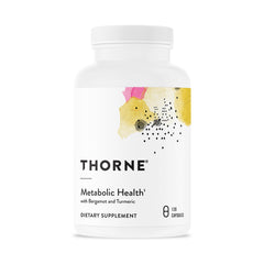 Thorne Metabolic Health bottle front view showing a trusted supplement for daily weight management.