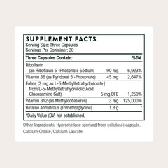 Close-up of 5-MTHF capsules from Thorne Methyl-Guard Plus