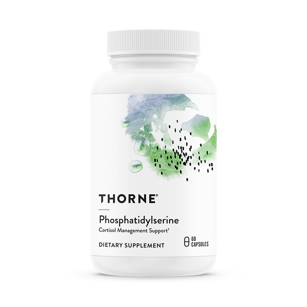 THORNE Phosphatidylserine bottle front for cognitive support and daily use