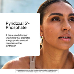 Pyridoxal-5-Phosphate capsules beside magnesium indicating PMS support