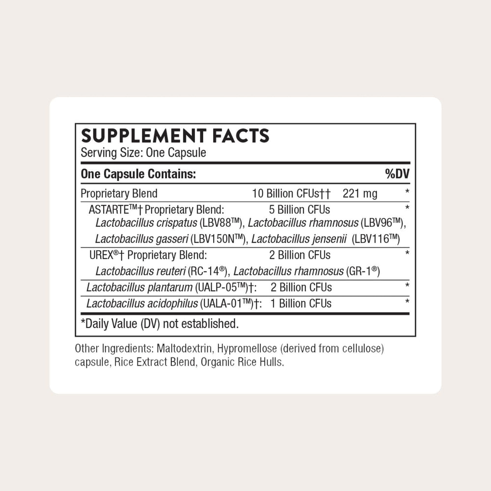 THORNE bottle pouring capsules for easy daily use.