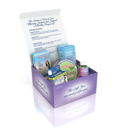 Three Lollies Preggie Gift Box full set for morning sickness relief and daily use