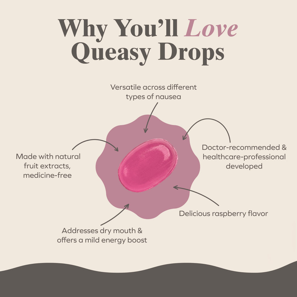 Three Lollies Queasy Drops ingredients emphasize natural components for gentle stomach comfort.