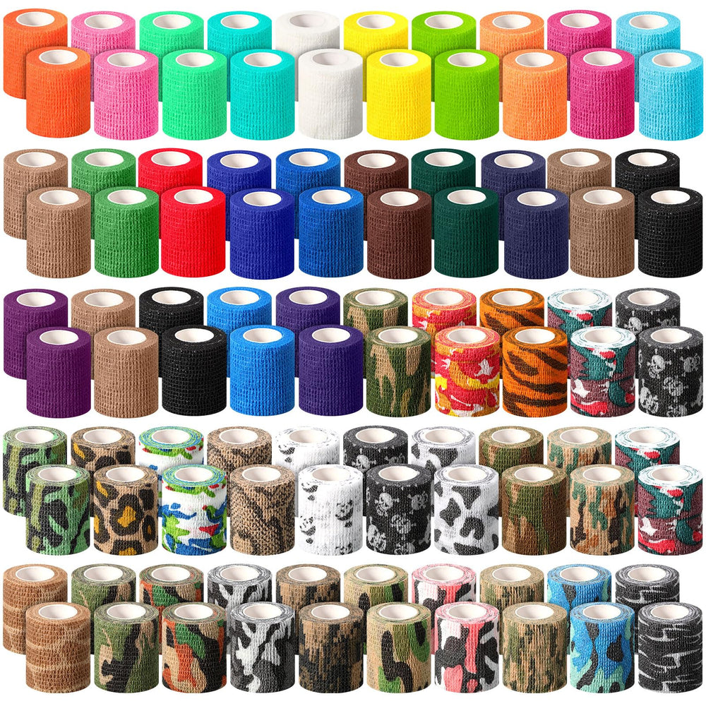 Threlaco bulk pack of 100 self adhesive bandage wraps for versatile care.
