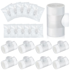 Threlaco tracheostomy HME 36-pack in individual packaging for purity.