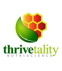Thrivetality Nutriscience supplement facts panel shows dosage and ingredients.
