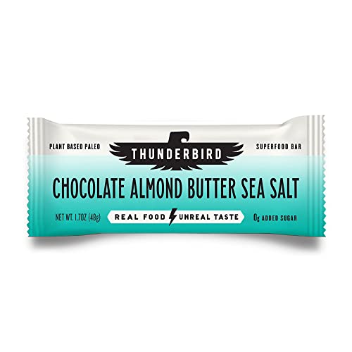 Thunderbird Bars packaging highlights a gluten-free energy snack for active days.