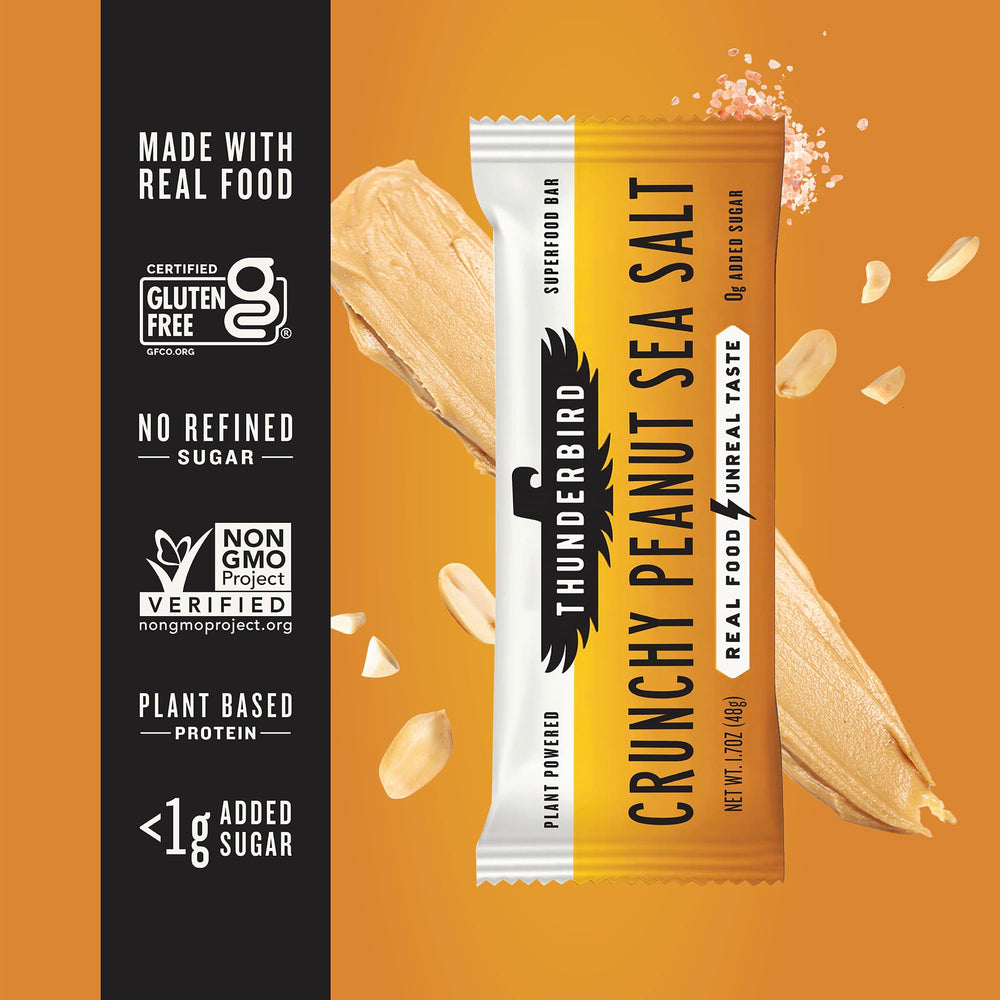 Dates, nuts, and chia visible in Thunderbird Bars cross-section.