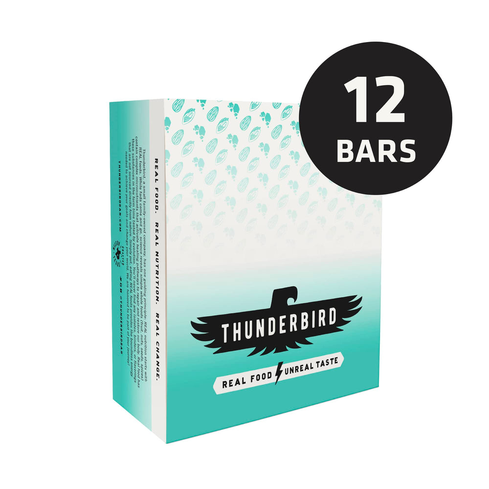 Thunderbird Bars real ingredients like dates and nuts for natural energy.